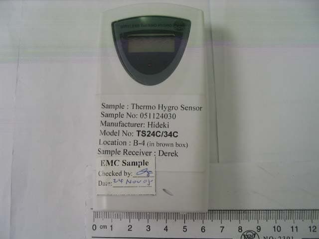 Thermo-Hygrometer Sensor - FCC ID Q9PTS24C-34C - Hideki Electronics Limited (2)