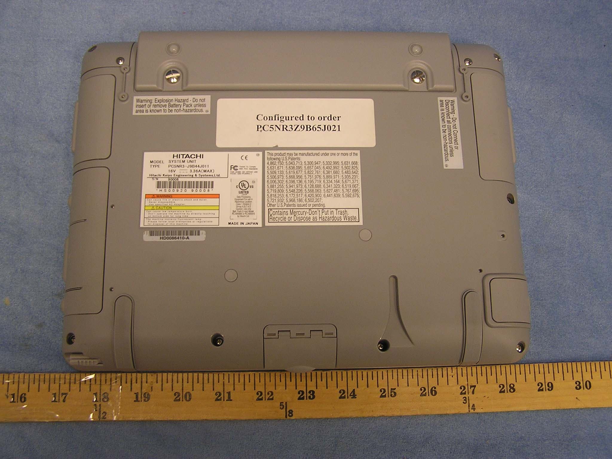 Wireless Tablet PC with 802.11b/g - FCC ID Q9Z-PC5NR3-J2 - Hitachi Keiyo Engineering and Systems, Ltd (2)