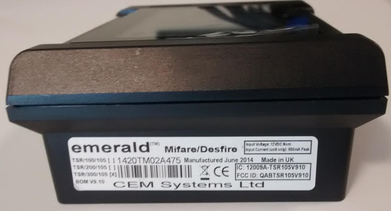 emerald - FCC ID QABTSR105V910 - Controlled Electronic Management Systems Ltd