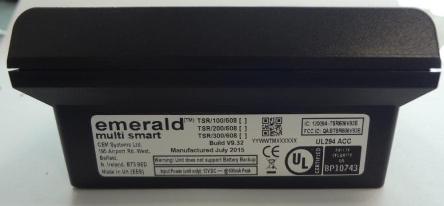 emerald V9.3 multi smart card reader - FCC ID QABTSR608V93E - Controlled Electronic Management Systems Ltd