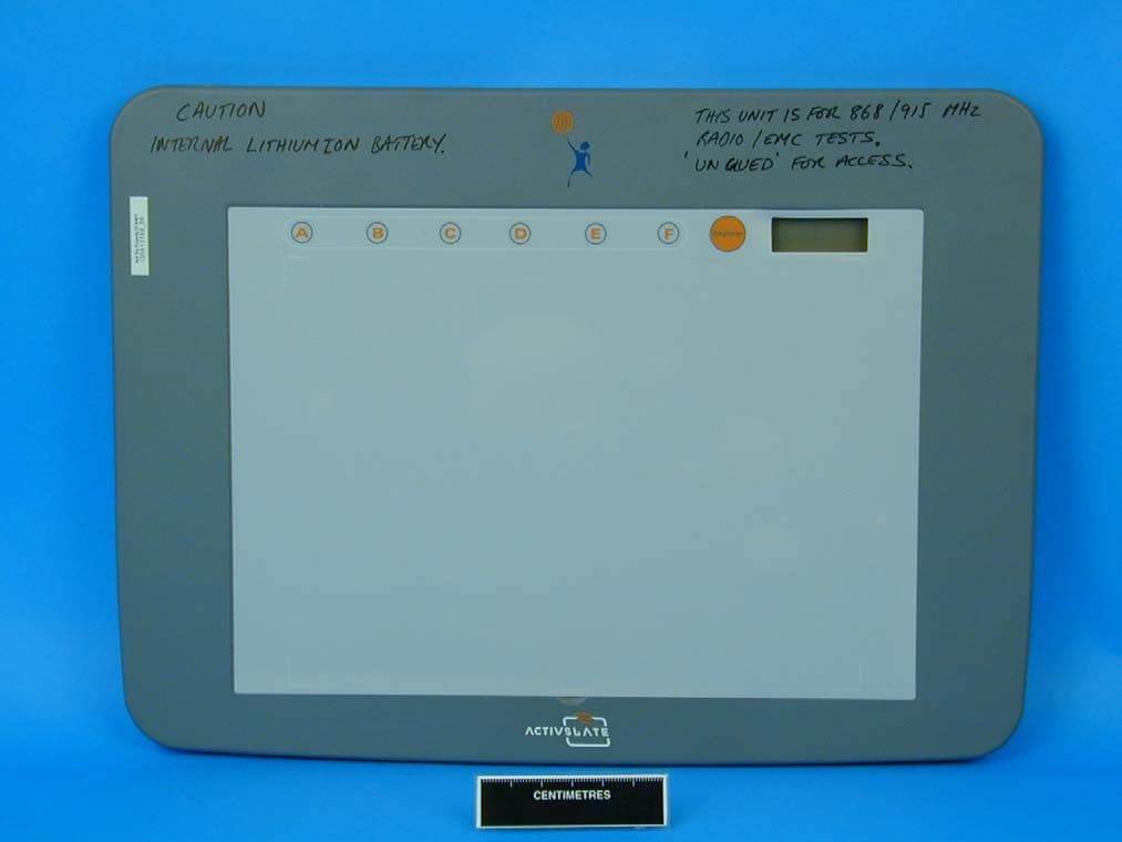 915MHz Short Range Device - FCC ID QAM004 - Promethean Ltd