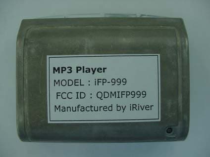 MP3 PLAYER - FCC ID QDMIFP999 - DREAMUS COMPANY (2)