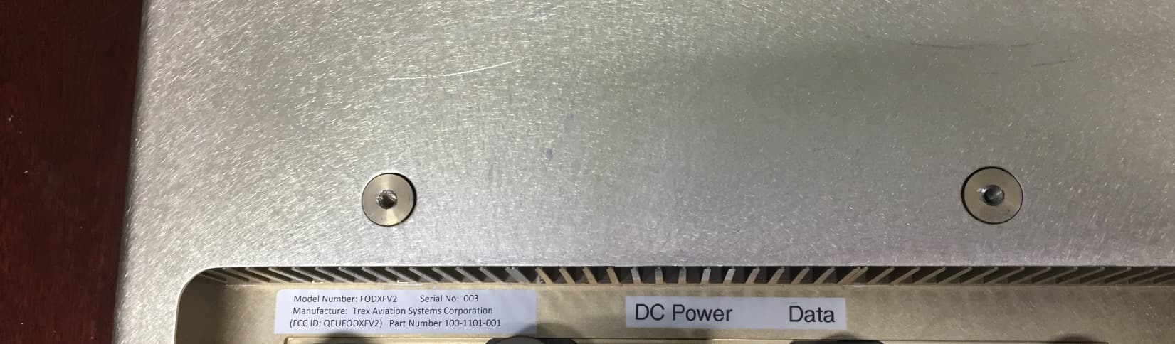 Foreign Object Debris Radar - FCC ID QEUFODXFV2 - Trex Aviation Systems Corporation (2)
