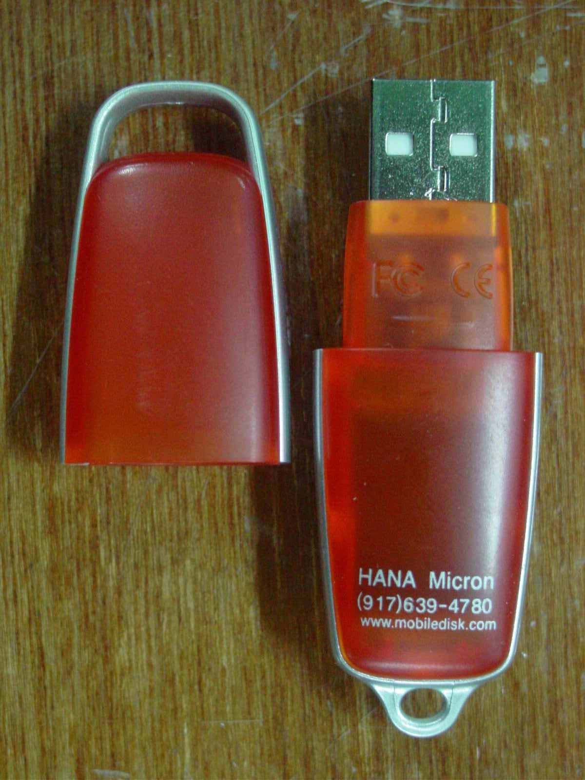 USB Flash Drive - FCC ID QH7ZIBAPRO - HANA Micron Inc.