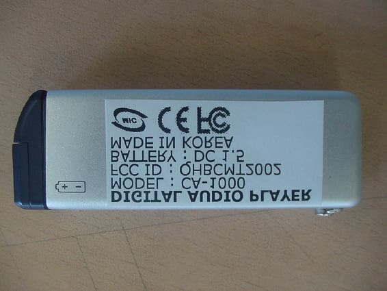 Digital Audio Player - FCC ID QHBCMT2002 - CM Tech Co., Ltd. (2)
