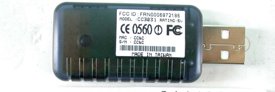 Anycom Bluetooth USB Adapter USB-100 - FCC ID QHGCC3031 - rfi mobile technologies AG