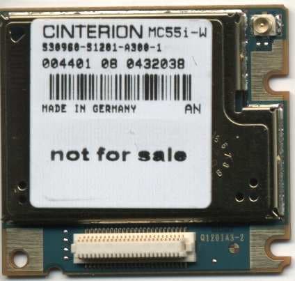 Quadband GSM/GPRS Module - FCC ID QIPMC55I-W - Telit Cinterion Deutschland GmbH
