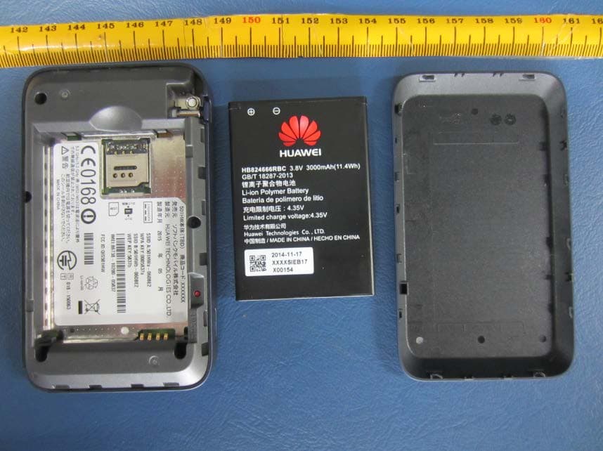 Mobile WiFi with LTE band 25, 26, 41 and Wi-Fi 2.4G and 5G - FCC ID QIS501HW - Huawei Technologies Co.,Ltd