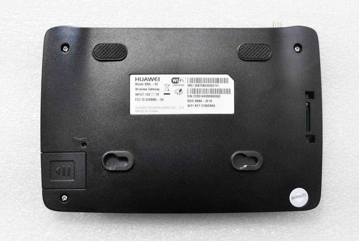 Wireless gateway - FCC ID QISB68L-54 - Huawei Technologies Co.,Ltd