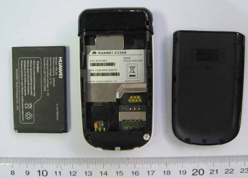 CDMA 1X Mobile Phone - FCC ID QISC3308 - Huawei Technologies Co.,Ltd