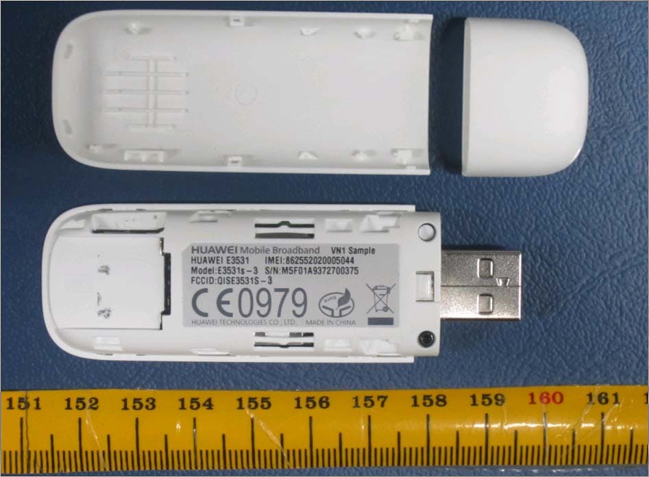 HSPA+ USB Stick - FCC ID QISE3531S-3 - Huawei Technologies Co.,Ltd