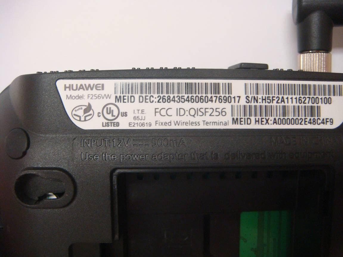 Fixed Wireless Terminal with CDMA band class 0 and class 1 - FCC ID QISF256VW - Huawei Technologies Co.,Ltd (4)
