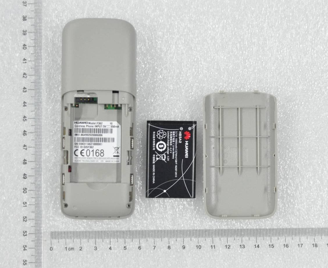 Cordless Phone - FCC ID QISF362 - Huawei Technologies Co.,Ltd