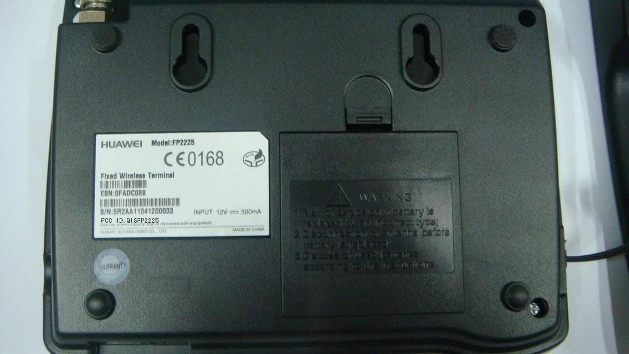 Fixed Wireless Terminal - FCC ID QISFP2225 - Huawei Technologies Co.,Ltd (2)