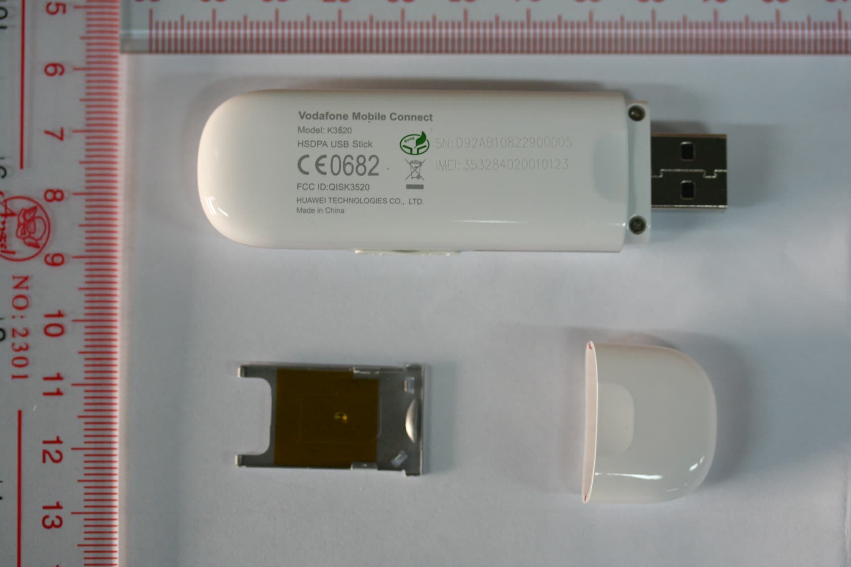 HSDPA USB Stick - FCC ID QISK3520 - Huawei Technologies Co.,Ltd