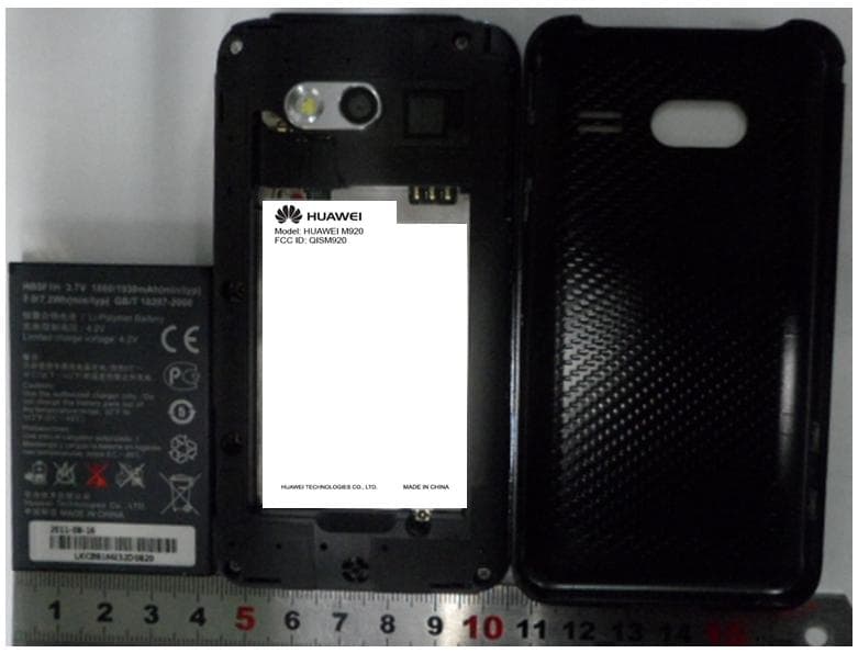 LTE/CDMA 1X/EVDO Mobile Phone with Bluetooth - FCC ID QISM920 - Huawei Technologies Co.,Ltd