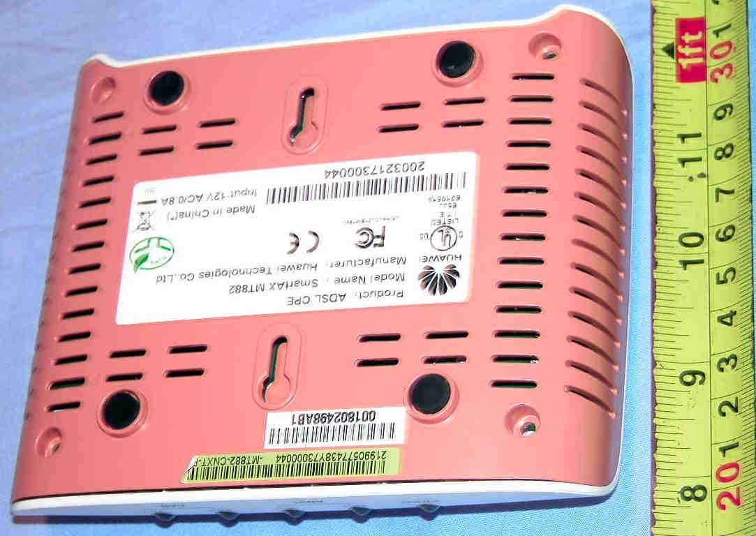 ADSL Router - FCC ID QISMT882 - Huawei Technologies Co.,Ltd