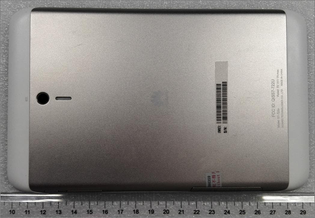 HUAWEI MediaPad 7 Youth 2 - FCC ID QISS7-722U - Huawei Technologies Co.,Ltd