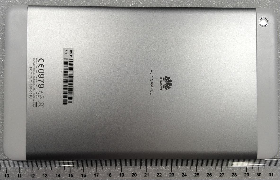 Huawei MediaPad M1 8.0 with GSM/UMTS/WiFi/Bluetooth function - FCC ID QISS8-301U - Huawei Technologies Co.,Ltd
