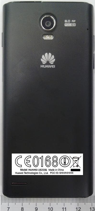 HSPA+/HSUPA/HSDPA/UMTS/GSM/GPRS/EDGE Mobile Phone - FCC ID QISU9200E - Huawei Technologies Co.,Ltd