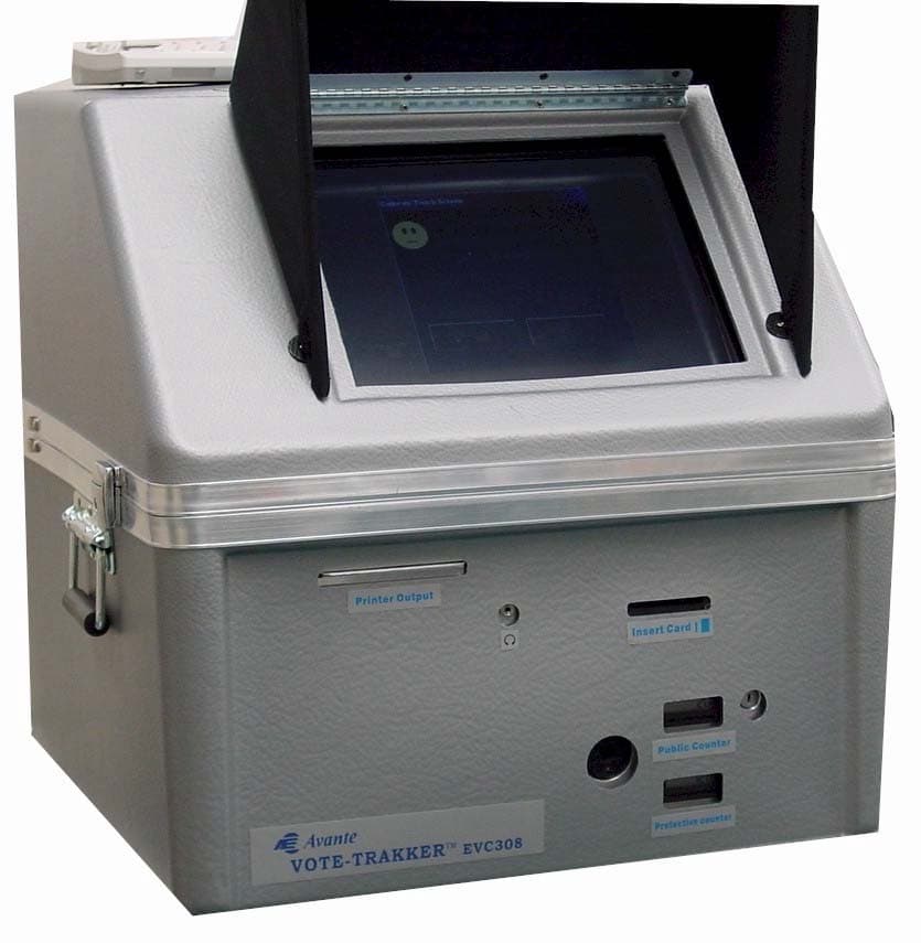 Vote-trakker(TM) Electronic Voting Machine - FCC ID QJZVT-EVC308 - Avante International Technology, Inc.