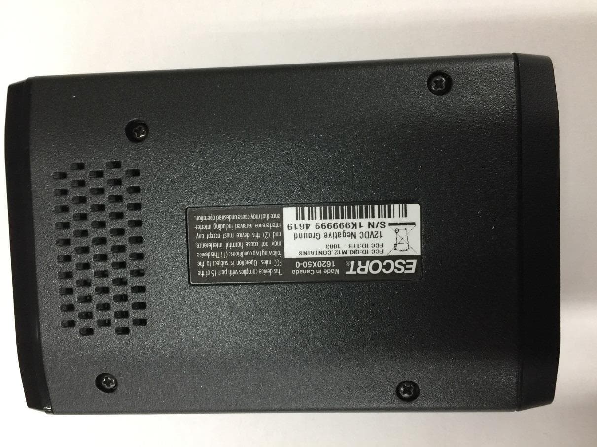 ESCORT Redline 360c - FCC ID QKLM12 - Escort Incorporated