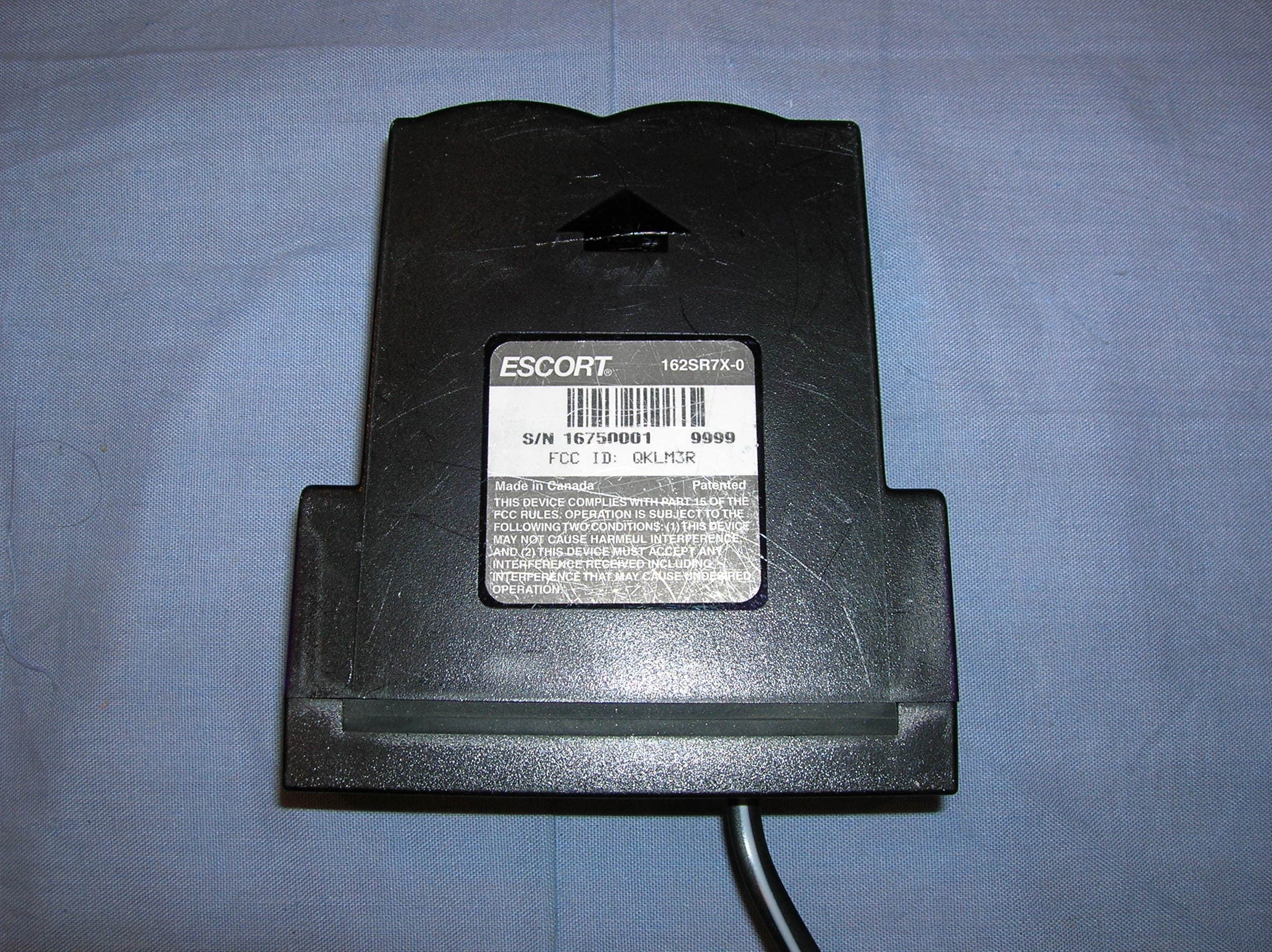 Radar Detector - FCC ID QKLM3R - Escort Incorporated