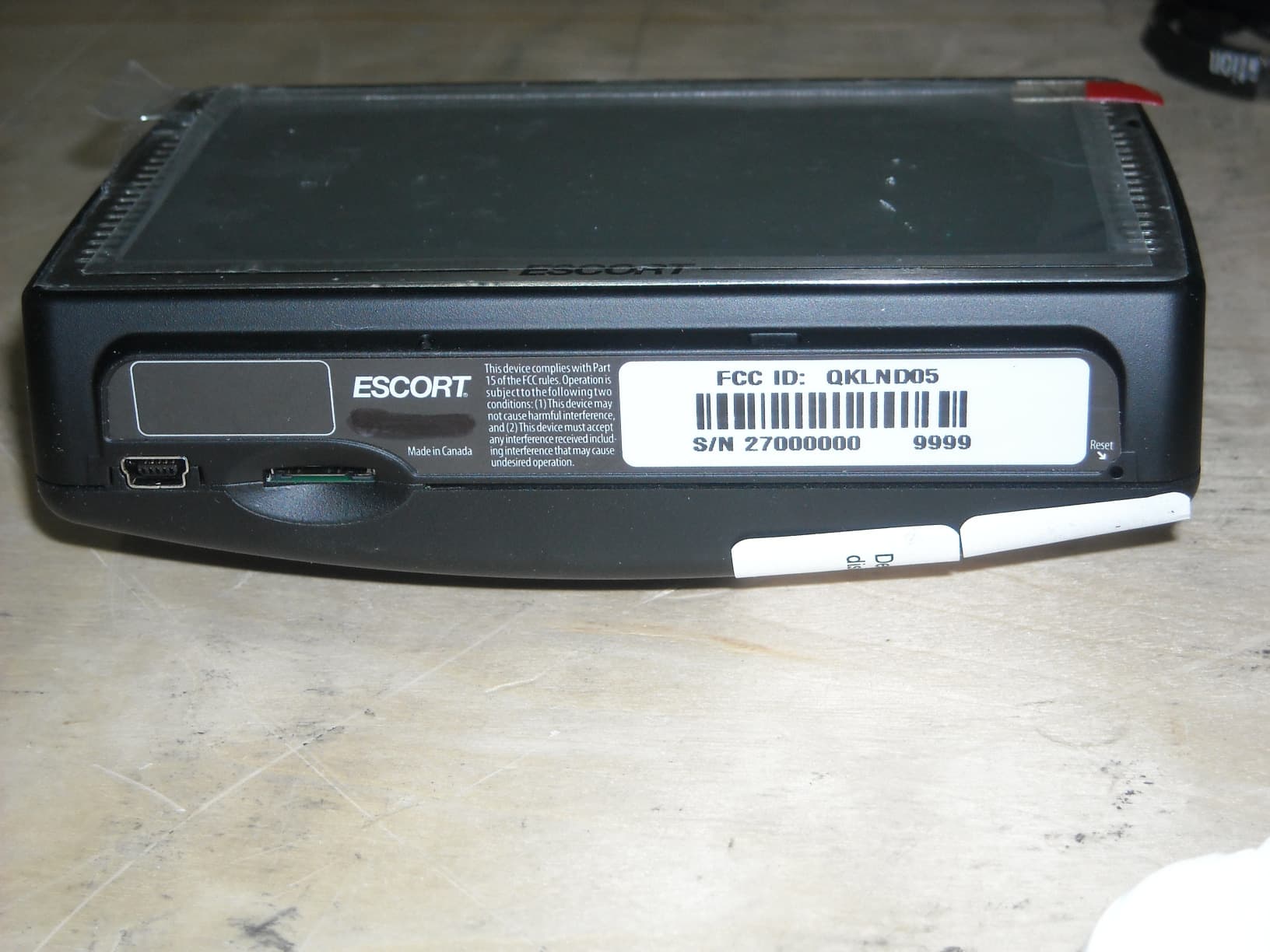 Radar Detector - FCC ID QKLND05 - Escort Incorporated (5)