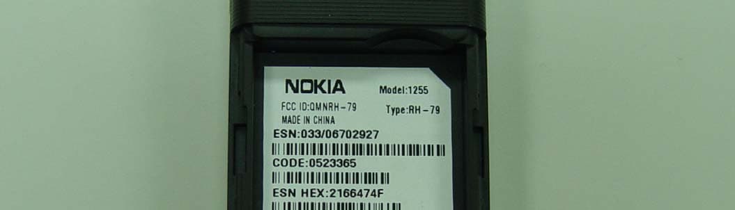 CDMA 800 Cellular Phone - FCC ID QMNRH-79 - Microsoft Corporation