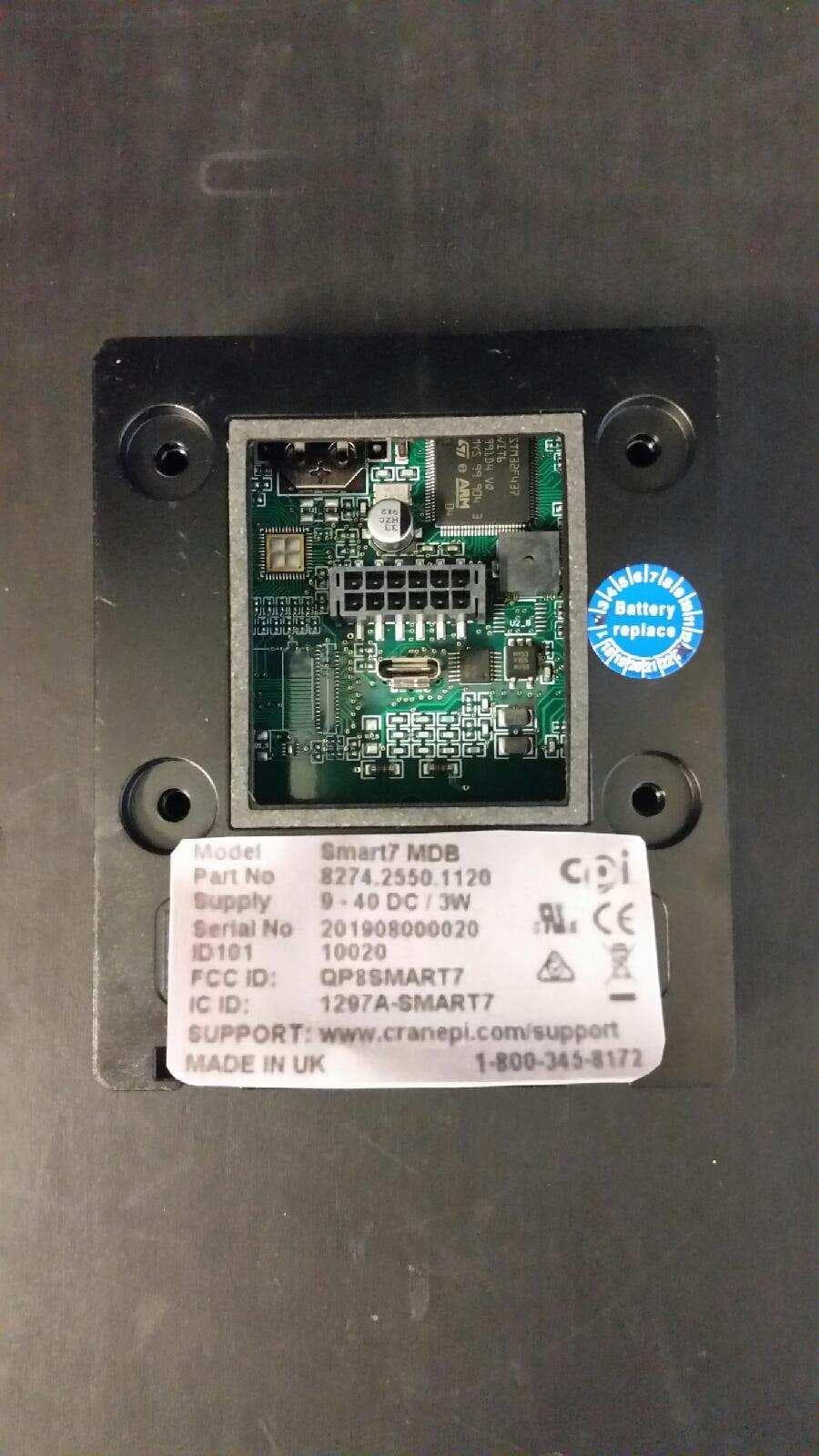 SMART7 Card Reader Bezel - FCC ID QP8SMART7 - Crane Payment Innovations (2)