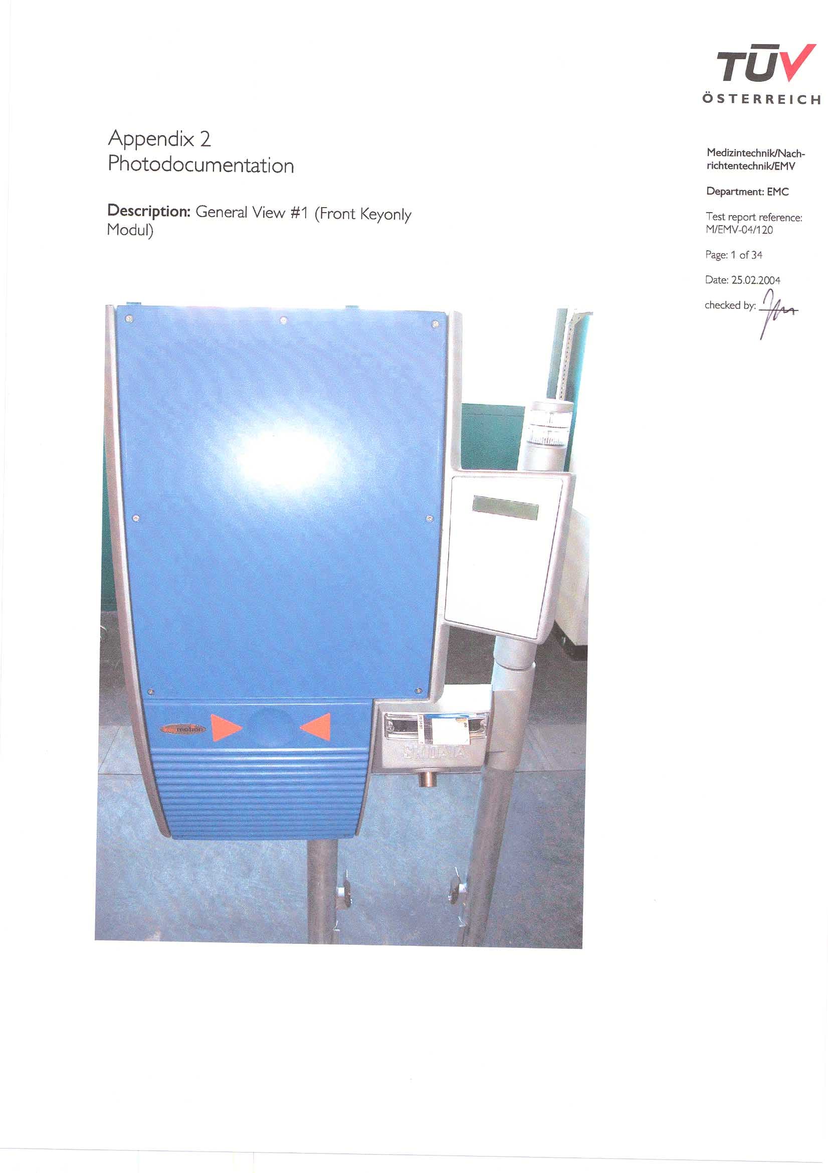 Transponder-card reader for access control - FCC ID QSS-ASX70IKEY - Skidata AG (4)
