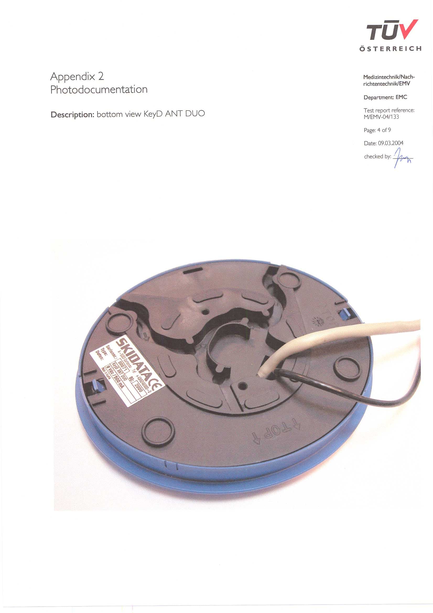 Transponder-card reader for access control - FCC ID QSS-KEYDDUO232 - Skidata AG (1)