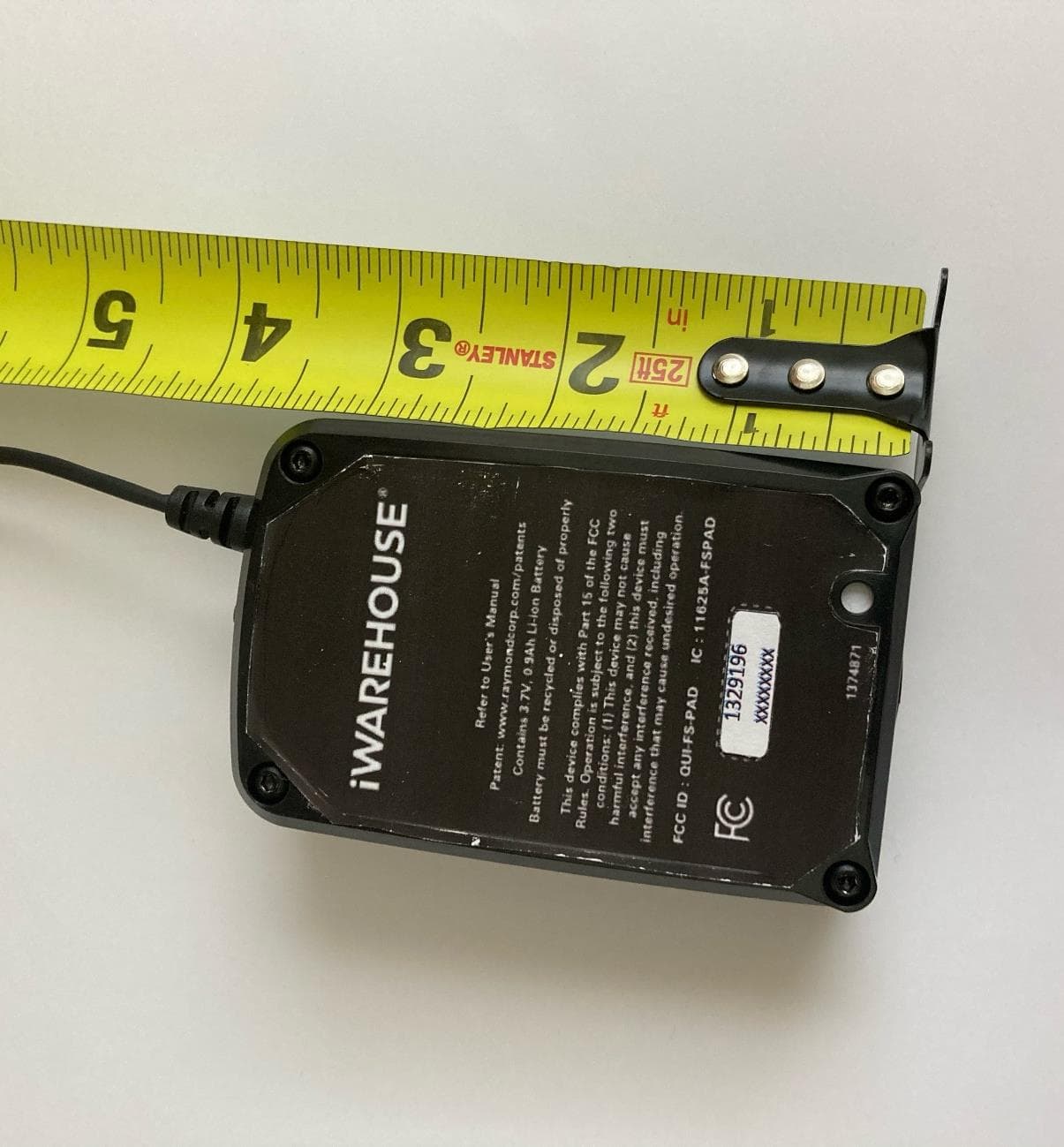 Personal Alarm Device - FCC ID QUI-FS-PAD - Frederick Energy Products LLC