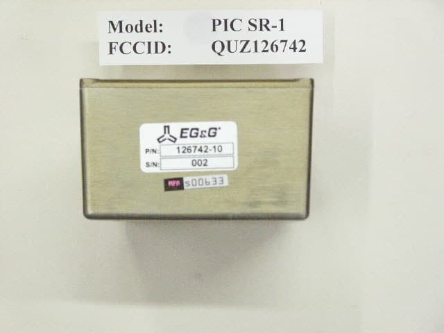 Personal ID Credential System Reader - FCC ID QUZ126742 - EG&G Technical Services, Inc (3)