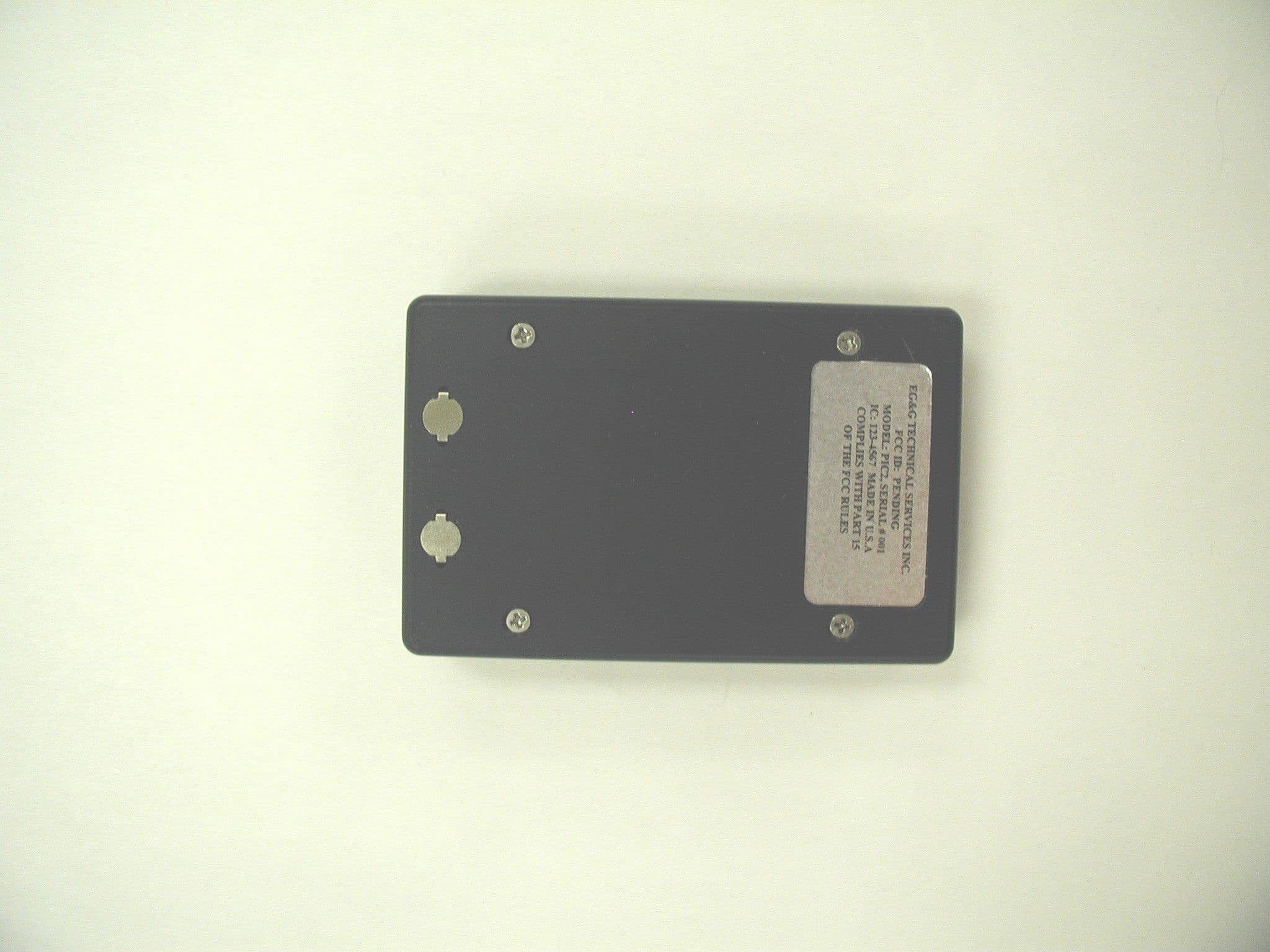 PERSONAL ID CREDENTIAL FIELD DISTURBANCE SENSOR - FCC ID QUZ126988A - EG&G Technical Services, Inc