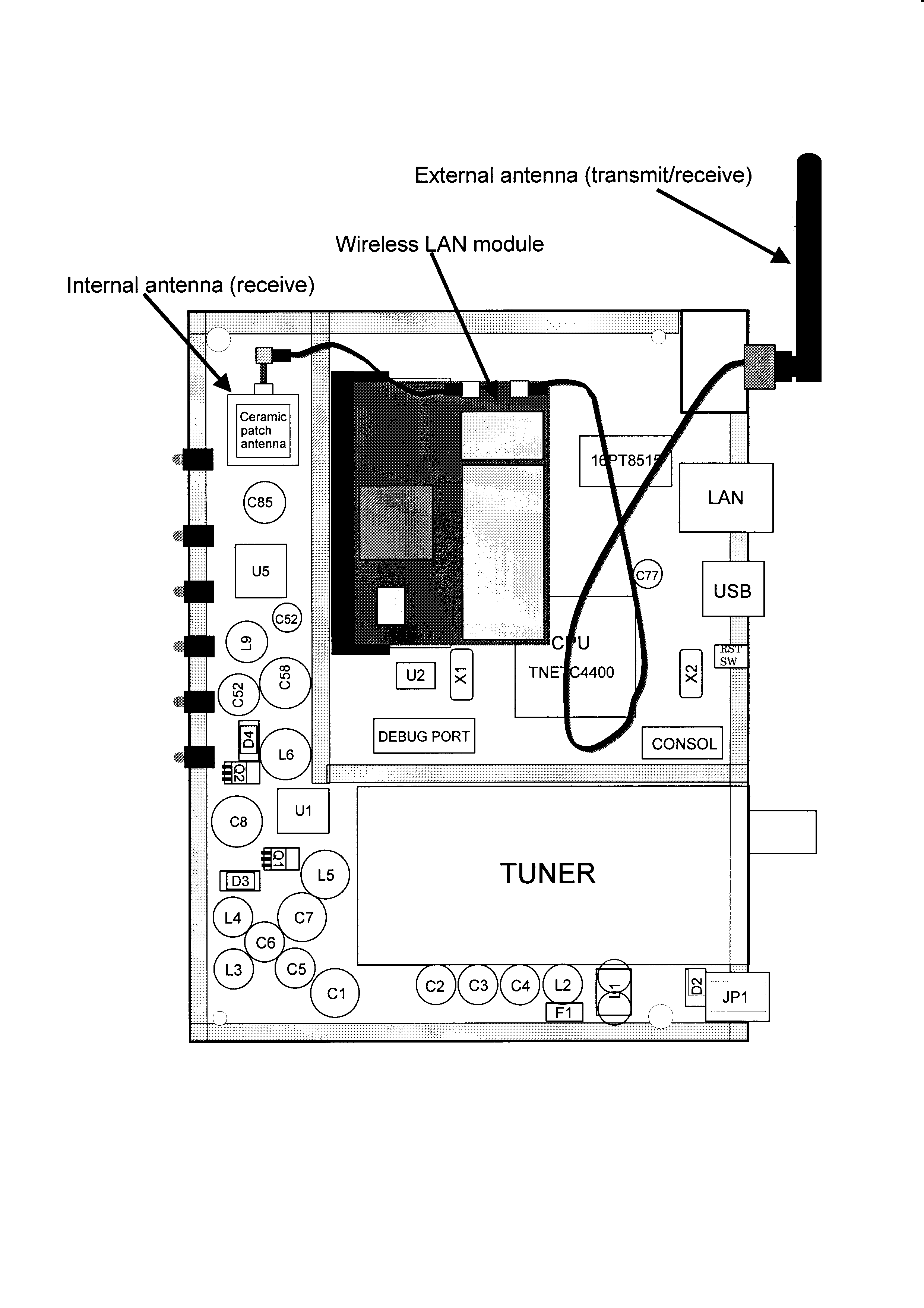 Wireless Cable Modem - FCC ID QVCCMDAZ8841A - Toshiba Corporation