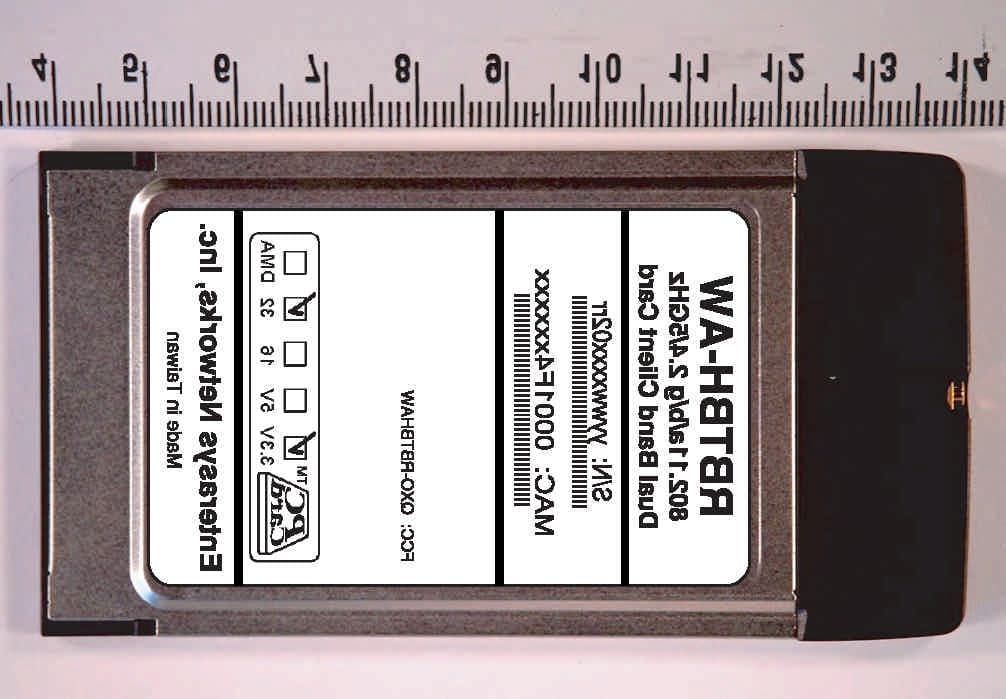 2.4/5 GHz IEEE 802.11g/a WLAN Cardbus card - FCC ID QXO-RBTBHAW - Extreme Networks, Inc.