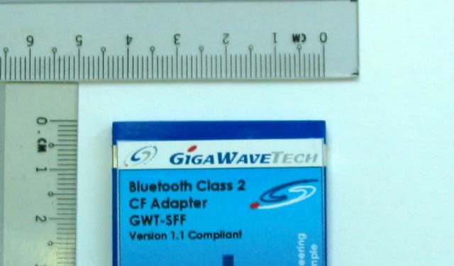 Bluetooth Class 2 CF Adapter GWT-SFF - FCC ID QXZCFSF-CL2 - Gigawavetech Pte Ltd (3)