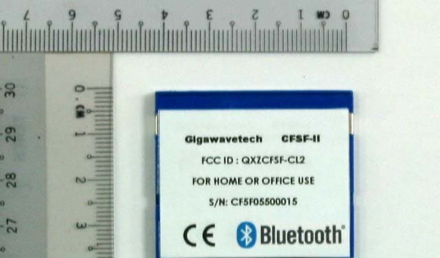 Bluetooth Class 2 CF Adapter GWT-SFF - FCC ID QXZCFSF-CL2 - Gigawavetech Pte Ltd (2)