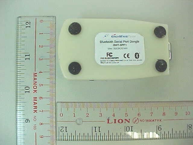 Bluetooth Serial Port Dongle - FCC ID QXZGWTSPP1 - Gigawavetech Pte Ltd