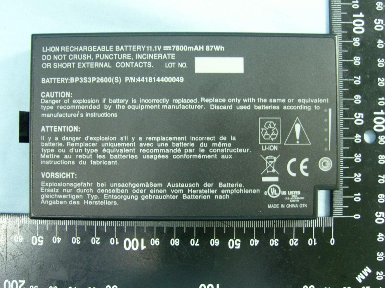NOTEBOOK PC - FCC ID QYL3X01 - Getac Technology Corporation