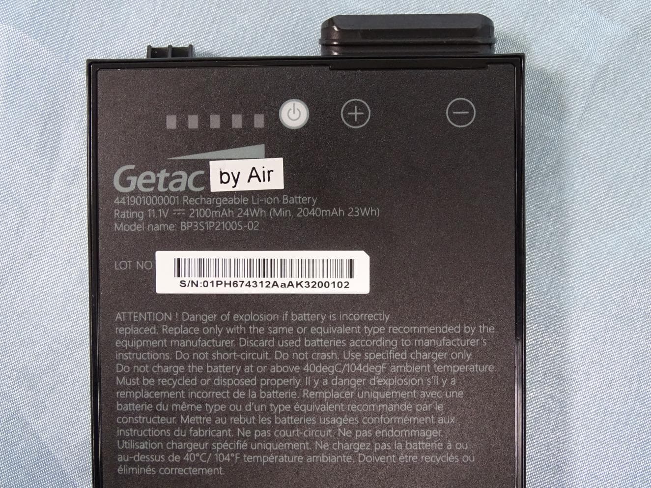 RFID Module - FCC ID QYLPN7462B - Getac Technology Corporation