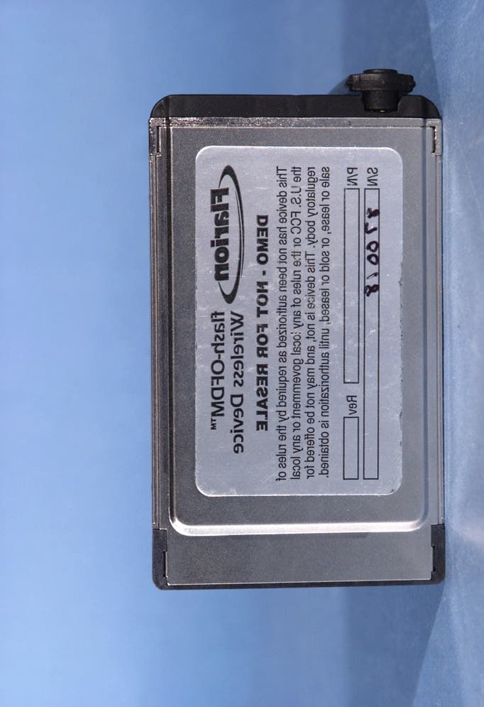 PCMCIA Wireless Network Card - FCC ID QZX99171001 - Flarion Technologies, Inc.