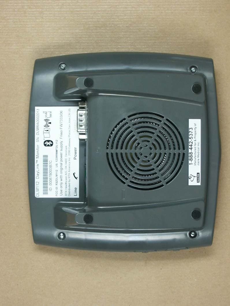 DayLink Monitor DLM112 - FCC ID R3ZDLM112 - Tunstall Healthcare A/S