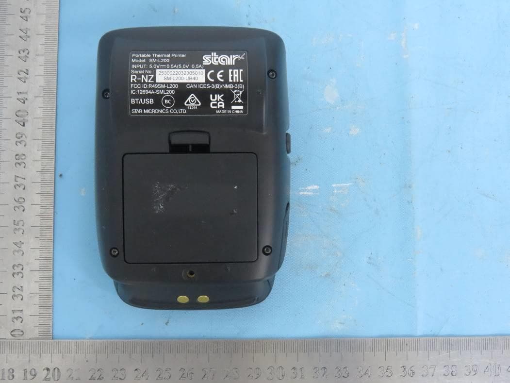 Portable Thermal Printer - FCC ID R49SM-L201 - STAR MICRONICS CO., LTD. (4)