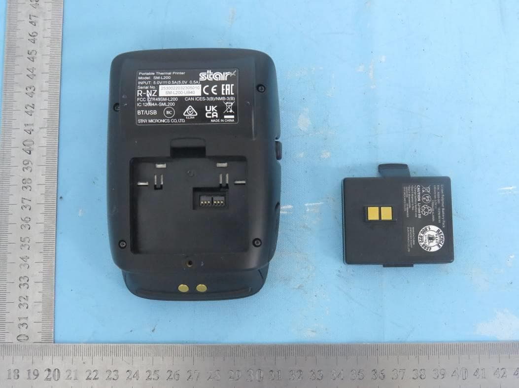 Portable Thermal Printer - FCC ID R49SM-L201 - STAR MICRONICS CO., LTD. (2)