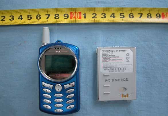 PCS1900 (Mobile Phone) - FCC ID R5CT558 - Huizhou TCL Mobile Communication Co., Ltd.