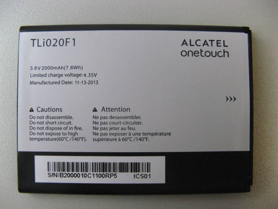 HSDPA/HSUPA/HSPA+/UMTS Quad bands / GSM quad bands/LTE 5 bands mobile phone - FCC ID RAD449 - TCT Mobile Limited