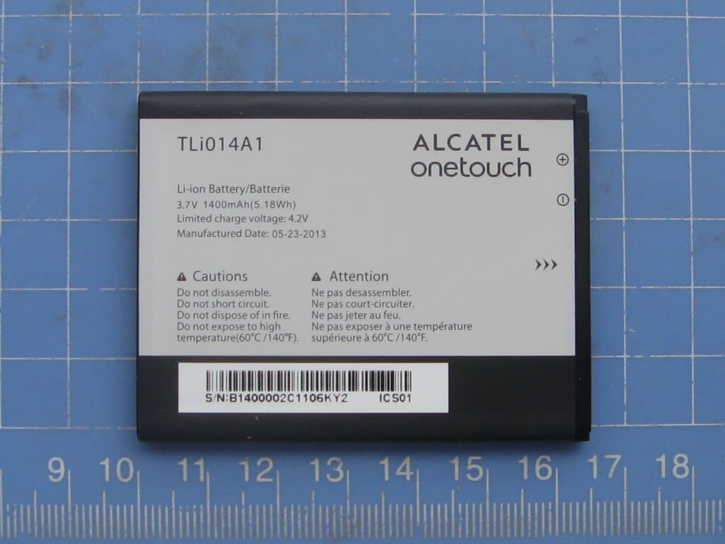 WCDMA tri band / GSM quad band Moblie phone with BT, Wi-Fi functionality. - FCC ID RAD549 - TCT Mobile Limited
