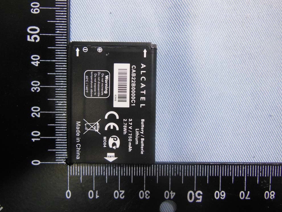 CDMA 1X BC0/BC1/BC10 mobile phone - FCC ID RAD556 - TCT Mobile Limited